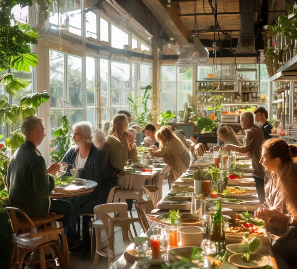 健康成为习惯，呼吸间为特色——健康餐厅计划