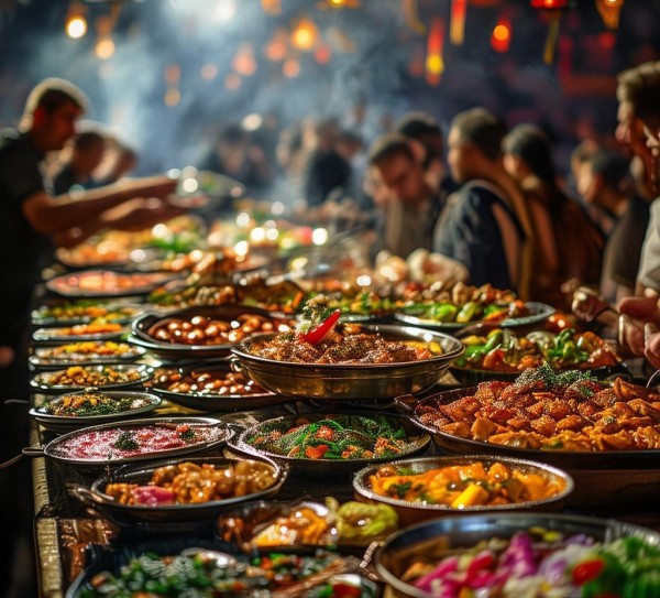 美食盛宴，视觉与味觉的盛宴